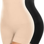 Women Waist Shapewear with Anti Rolling Strip Tummy Control Tucker Waist Slimming Shapewear