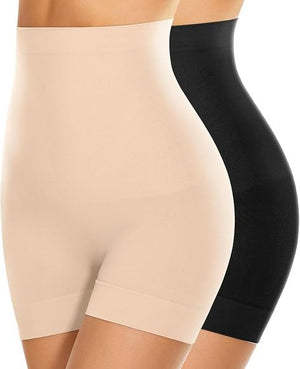 Women Waist Shapewear with Anti Rolling Strip Tummy Control Tucker Waist Slimming Shapewear