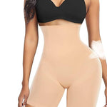 Women Waist Shapewear with Anti Rolling Strip Tummy Control Tucker Waist Slimming Shapewear